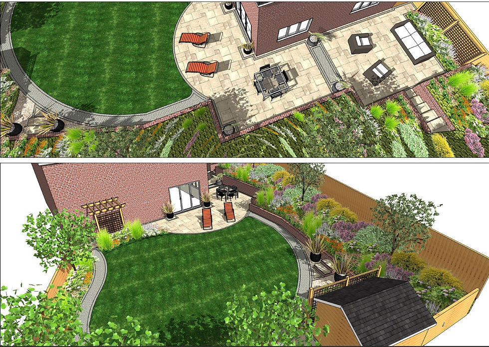 Elegant Rear Garden Design in Kippax, Leeds