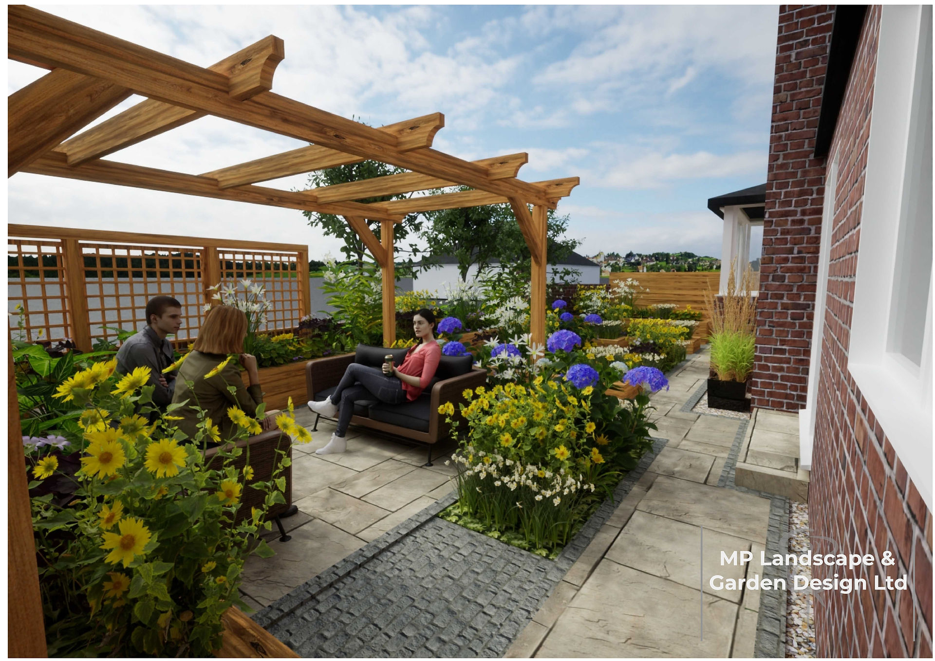 Garden design for a property in Pontefract by MP Landscape & Garden Design Ltd