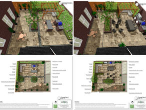 Courtyard designs with outdoor kitchens in Pontefract,Yorkshire.
