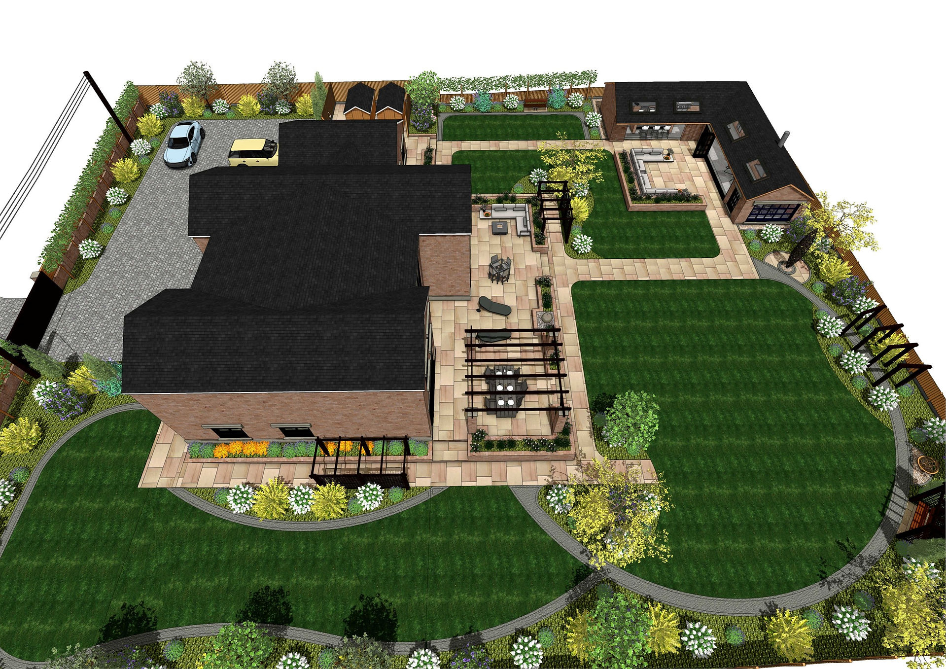 Landscape design concept plans for a property in Leeds by MP Landscape & Garden Desgin