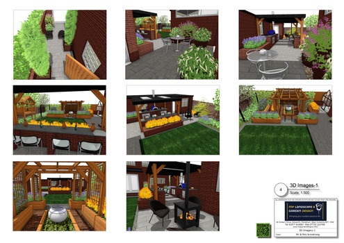 Garden design with outdoor kitchen for a property in Pontefract by MP Landscape & Garden Design