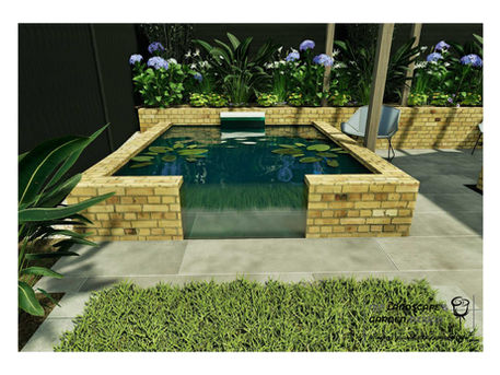 Garden Layout Plan for a Modern Rear Garden in Pontefract