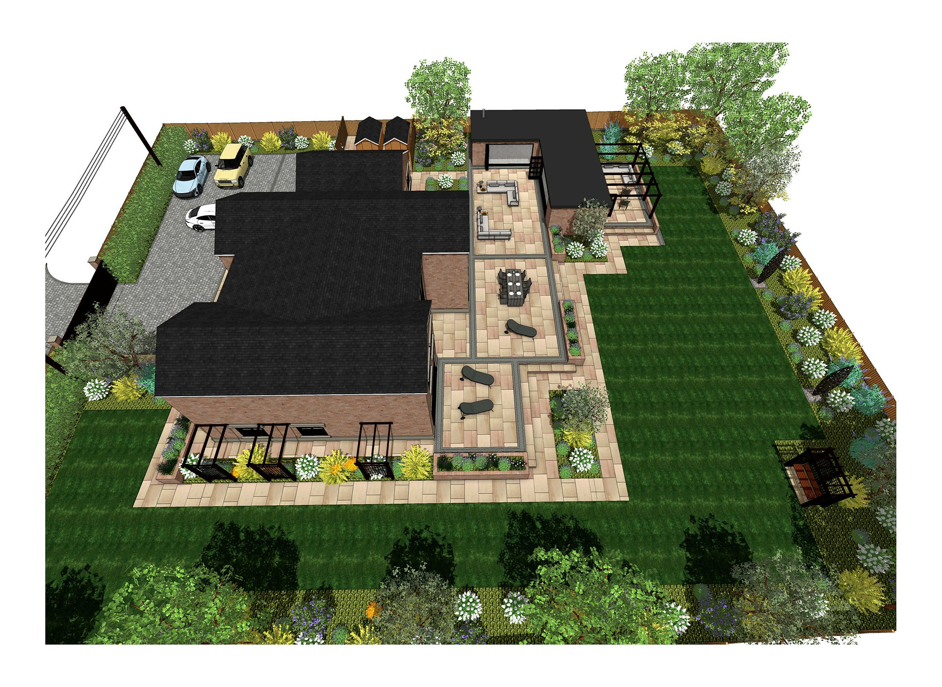 Landscape design concept plans for a property in Leeds by MP Landscape & Garden Desgin