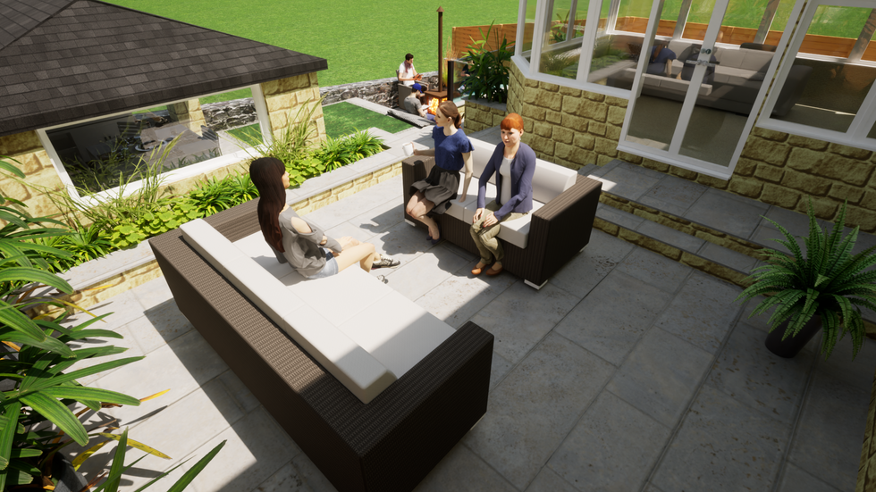 Garden design plans for a property in Wakefield by by MP Landscape & Garden Ltd