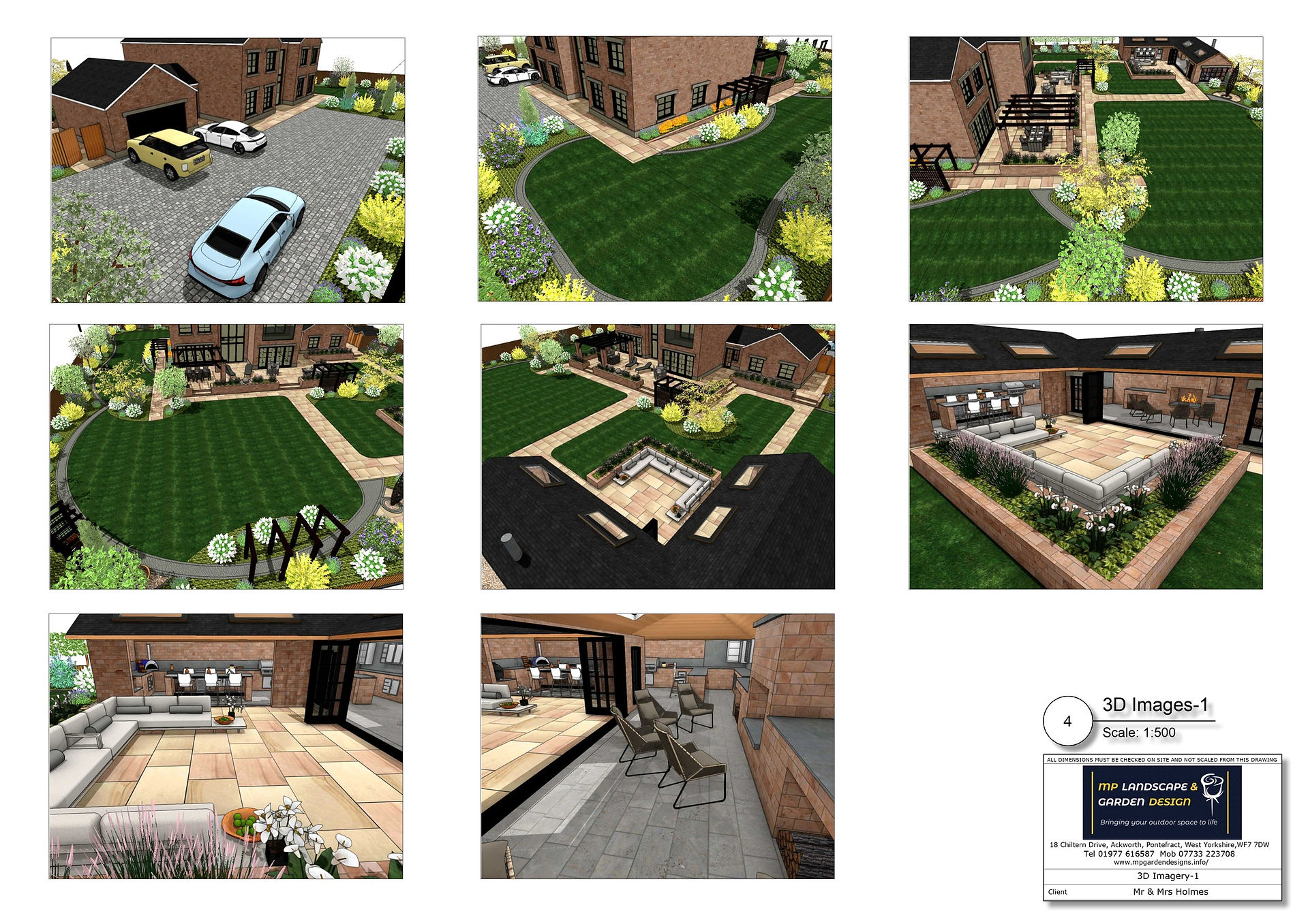 Landscape design concept plans for a property in Leeds by MP Landscape & Garden Desgin