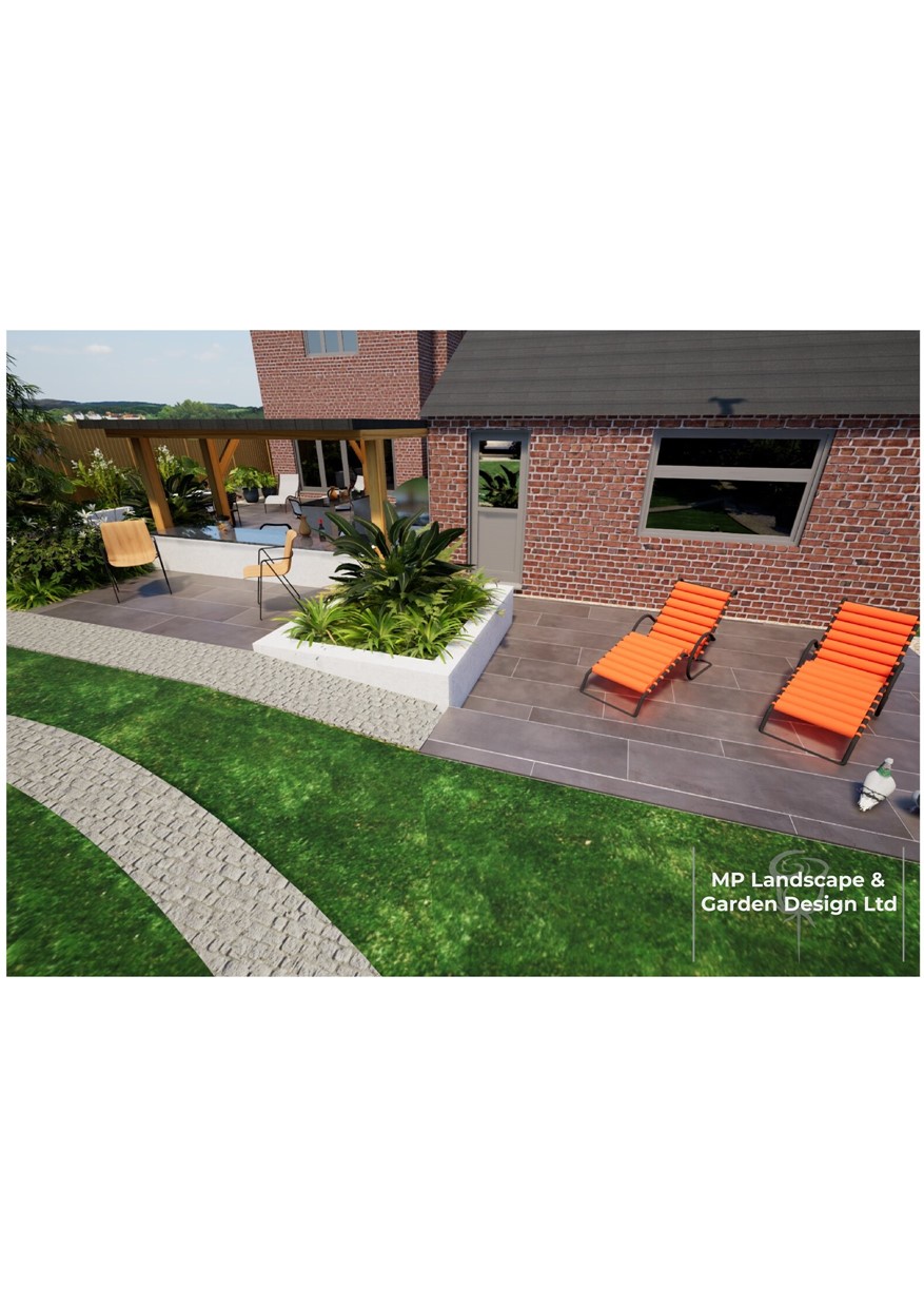 Landscape design for a property in Wakefield by MP Landscape & Garden Design Ltd
