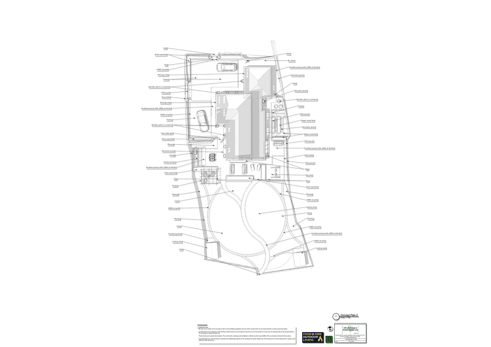 Landscpae design for a property in Pontefract by MP Landscape & Garden Design Ltd