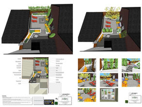Garden Design & Walkthrough Animations for a Charming Courtyard in Heckmondwike