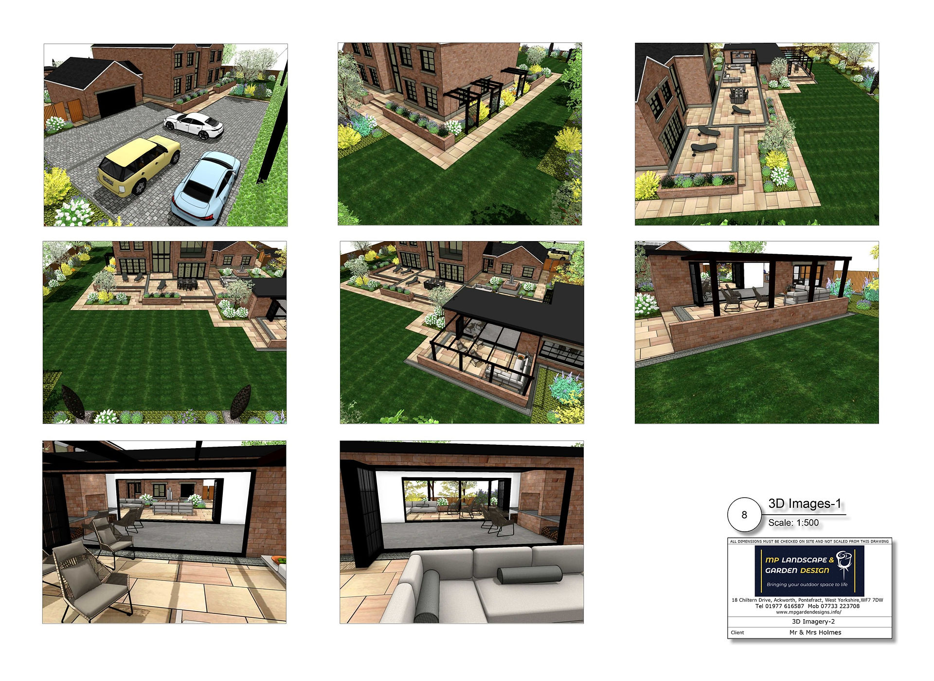 Landscape design concept plans for a property in Leeds by MP Landscape & Garden Desgin