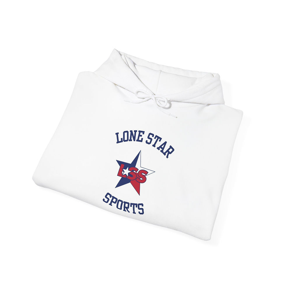 Thumbnail: White Lone Star Sports Logo Hoodie