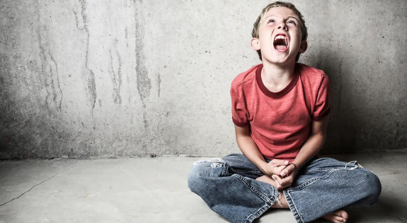 A child being treated with hypnosis for ADHD and autism