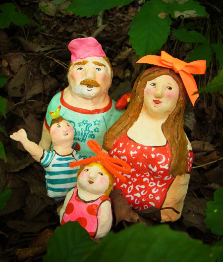 family in summer