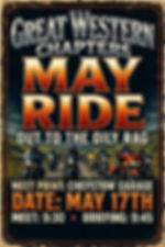 May`s Monthly ride out to Oily Rag