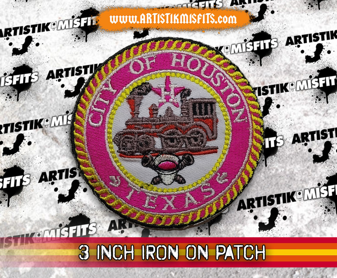 City Of Houston 3 inch Iron On Patch