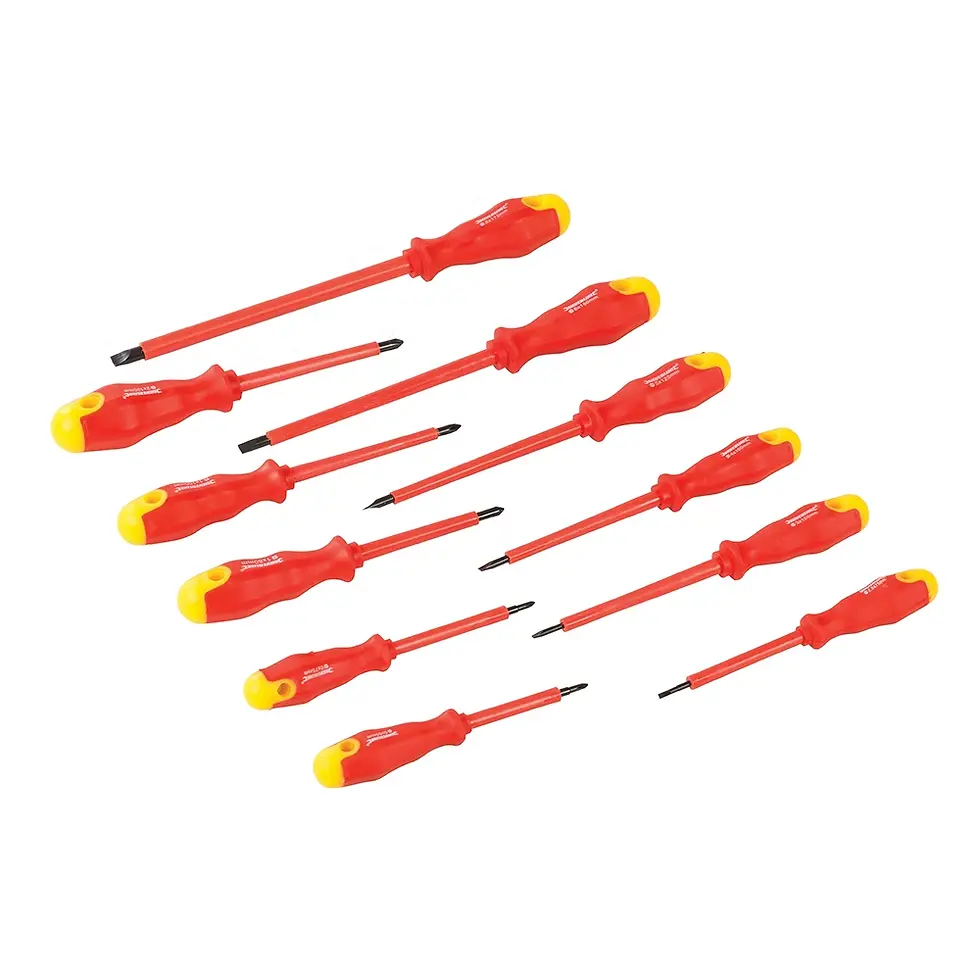 Thumbnail: Silverline Insulated Soft-Grip Screwdriver Set 11pce