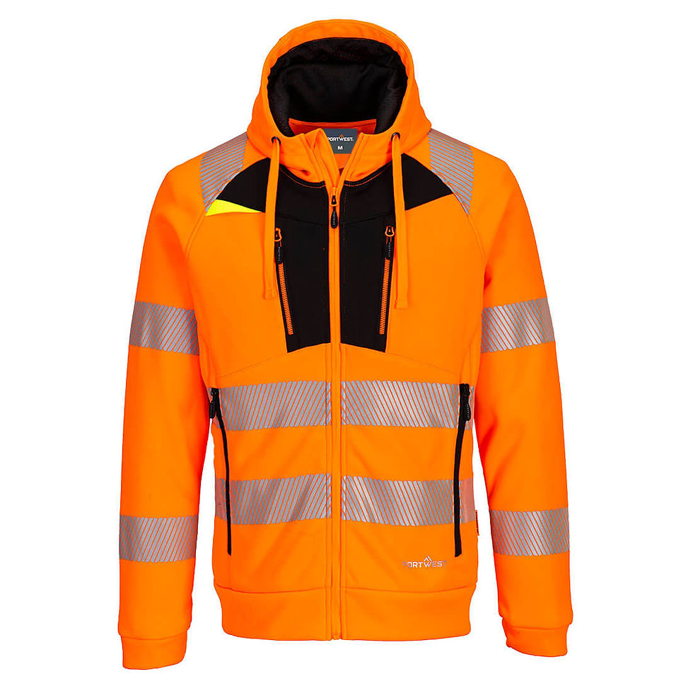 DX484 - DX4 Hi-Vis Hoodie Orange/Black