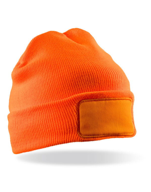 Thumbnail: X5 - X75 Double Knit Thinsulate™ Patch Beanie Bundle + Your Logo Included