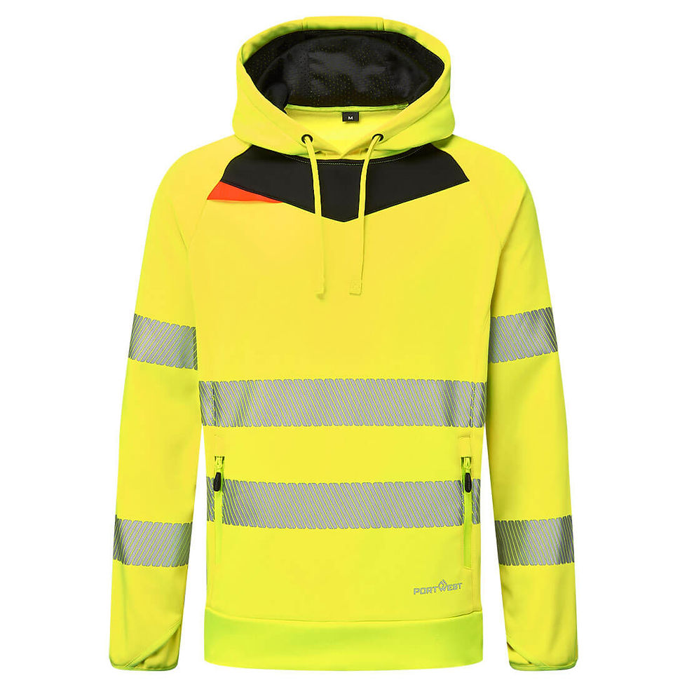 DX483 - DX4 Hi-Vis Overhead Hoodie Yellow/Black
