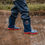 Thumbnail: Xpert Swampmaster Junior Tractor Wellingtons Navy/Red