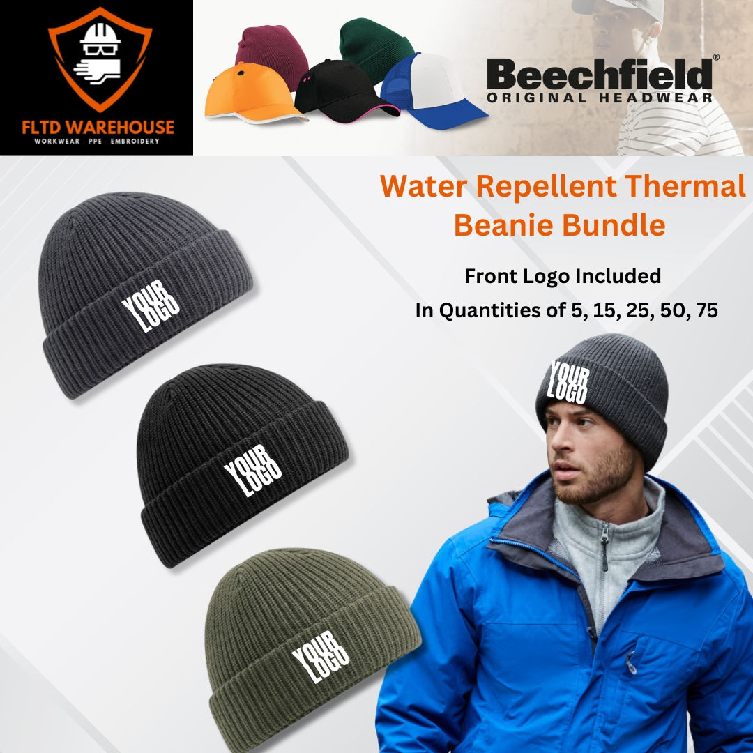X5 - X75 Water Repellent Thermal Beanie Bundle+ Your Logo Included