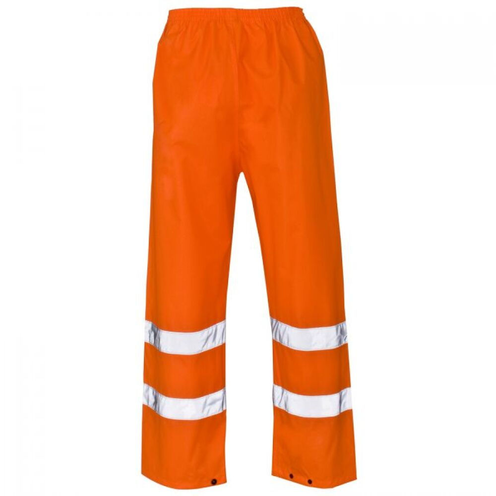 Hi-Vis Reflective Waterproof Trouser Orange