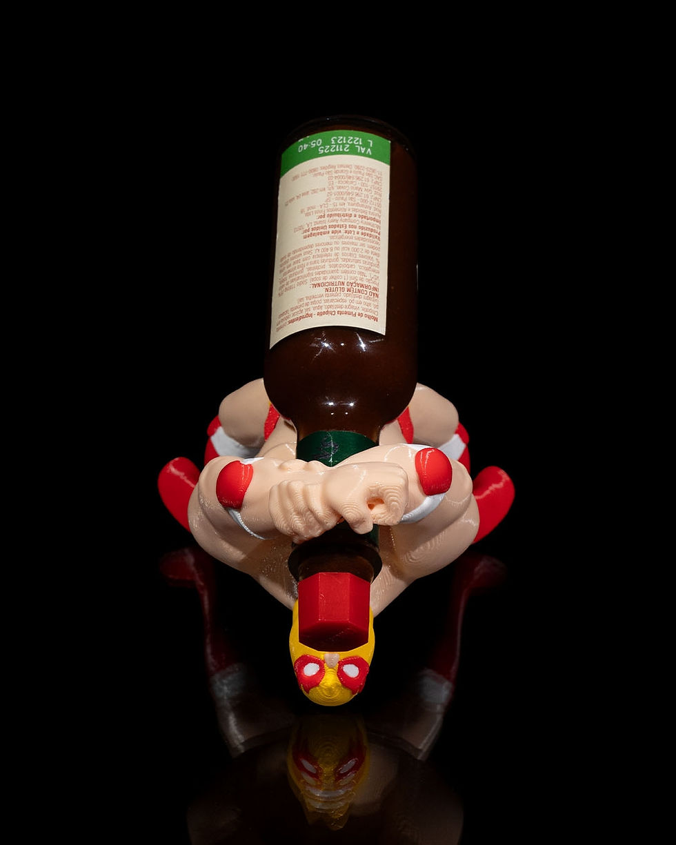 Miniature : Porte Sauce Piquante "El Luchador" -"El Luchador" Hot sauce Holder