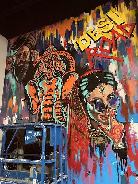 Luxury street art and graffiti style paintings.