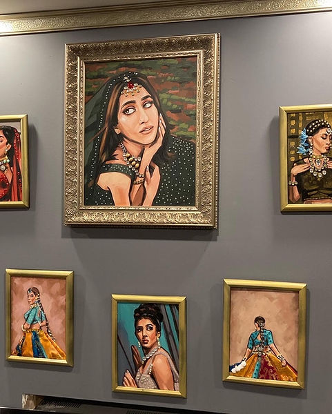 Luxury canvases for wedding shop.