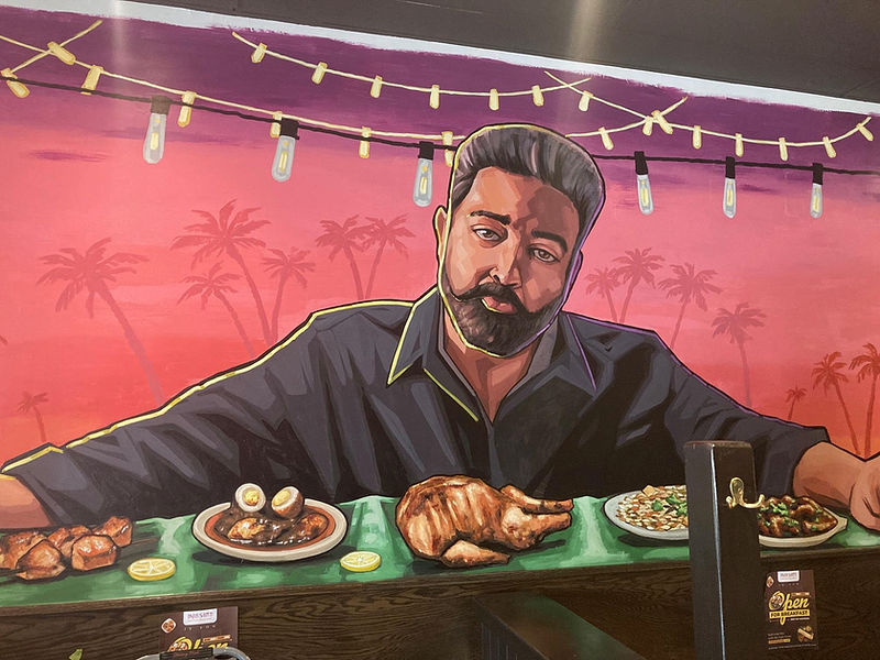 Tamil movies and celebrities, hand-painted in custom artwork.