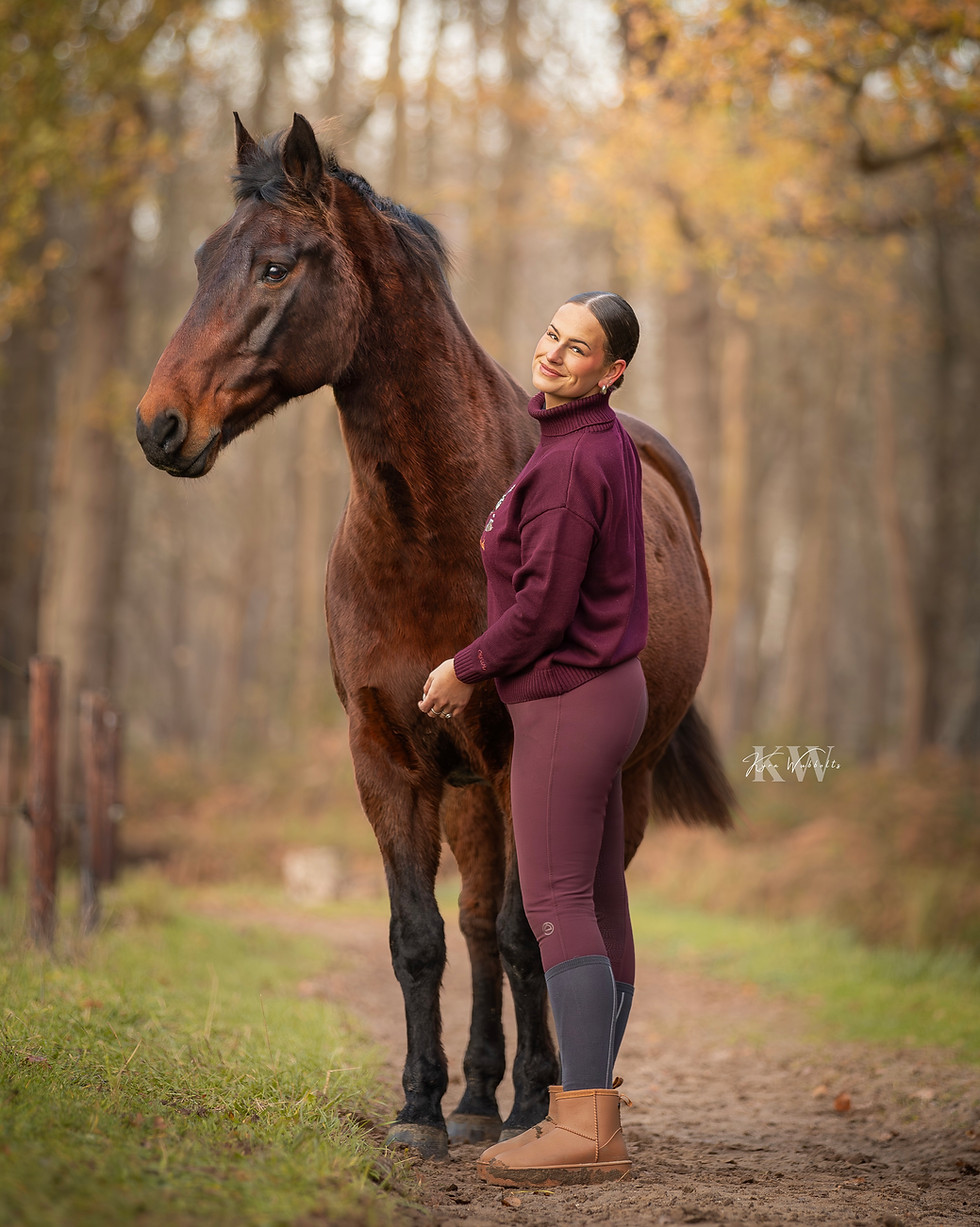 Fotoshoot met paard herfst - KW Creative