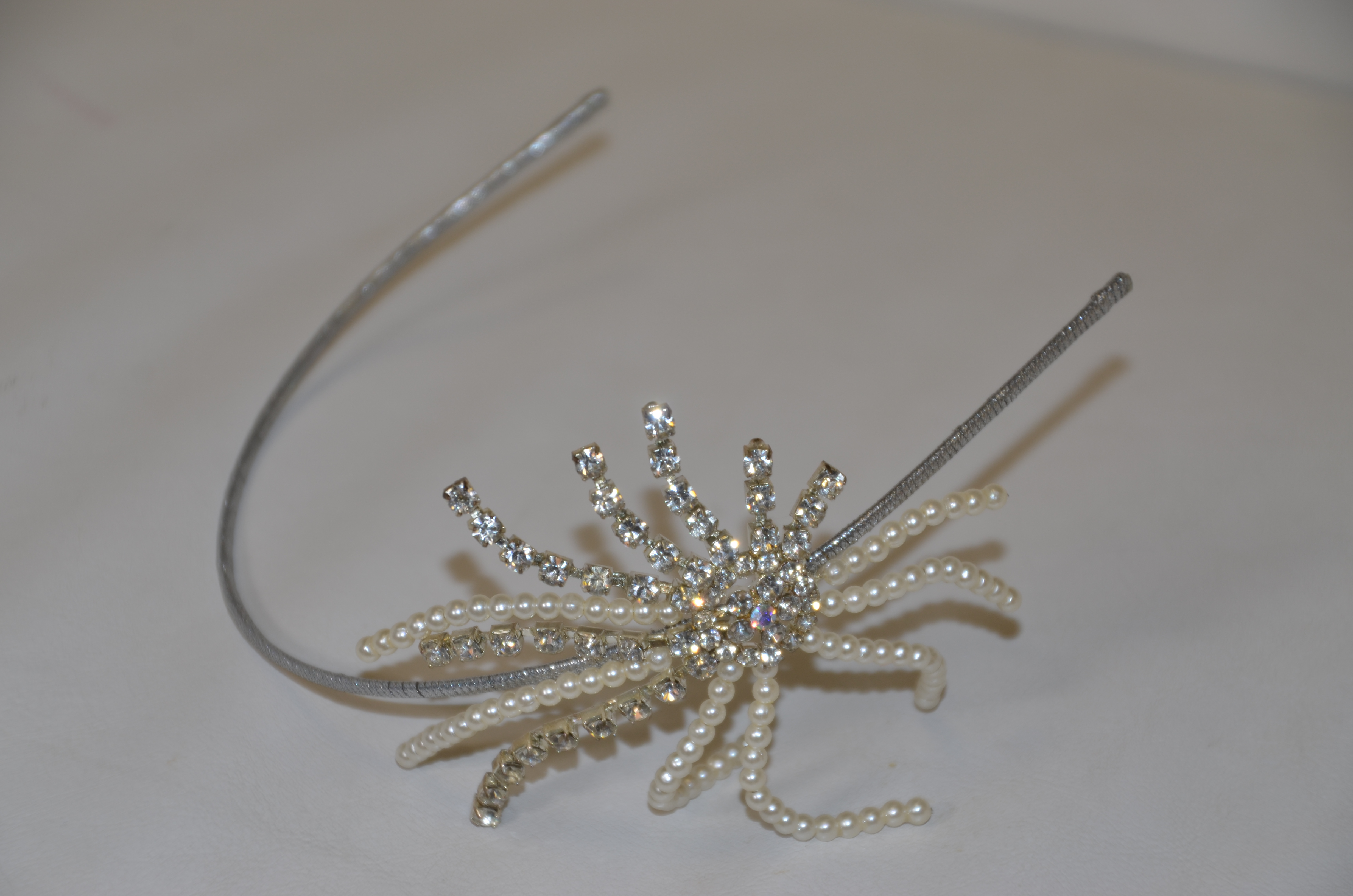 Diamante and Pearl Side Headband