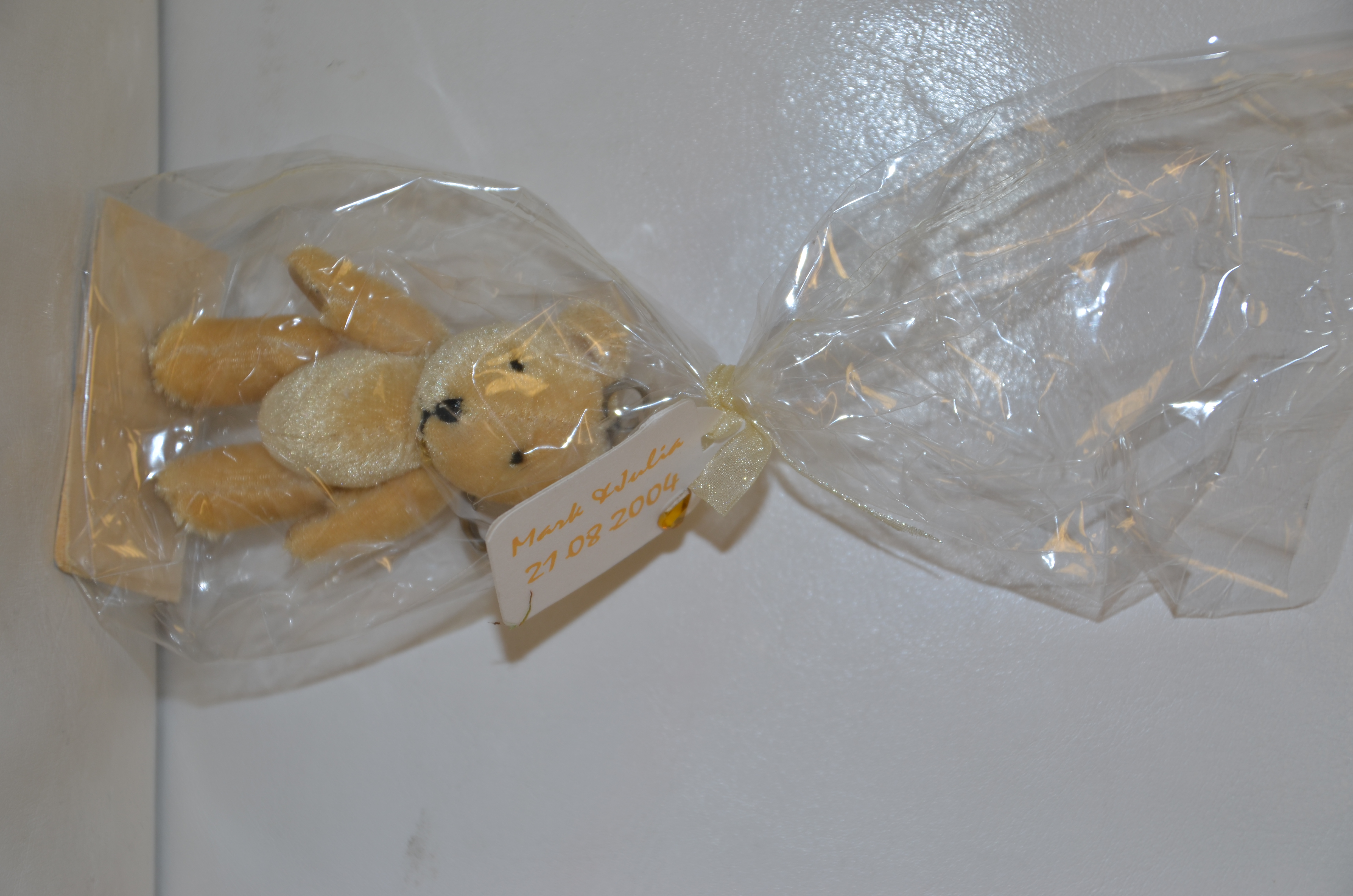 Gold Bear Keyring Gift