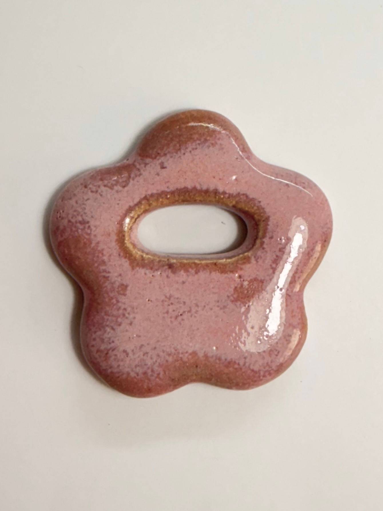Flor pérola rosa