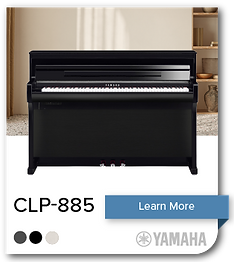 Black upright digital piano