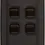 Thumbnail: 4 Gang Flat Plate Rocker Switches
