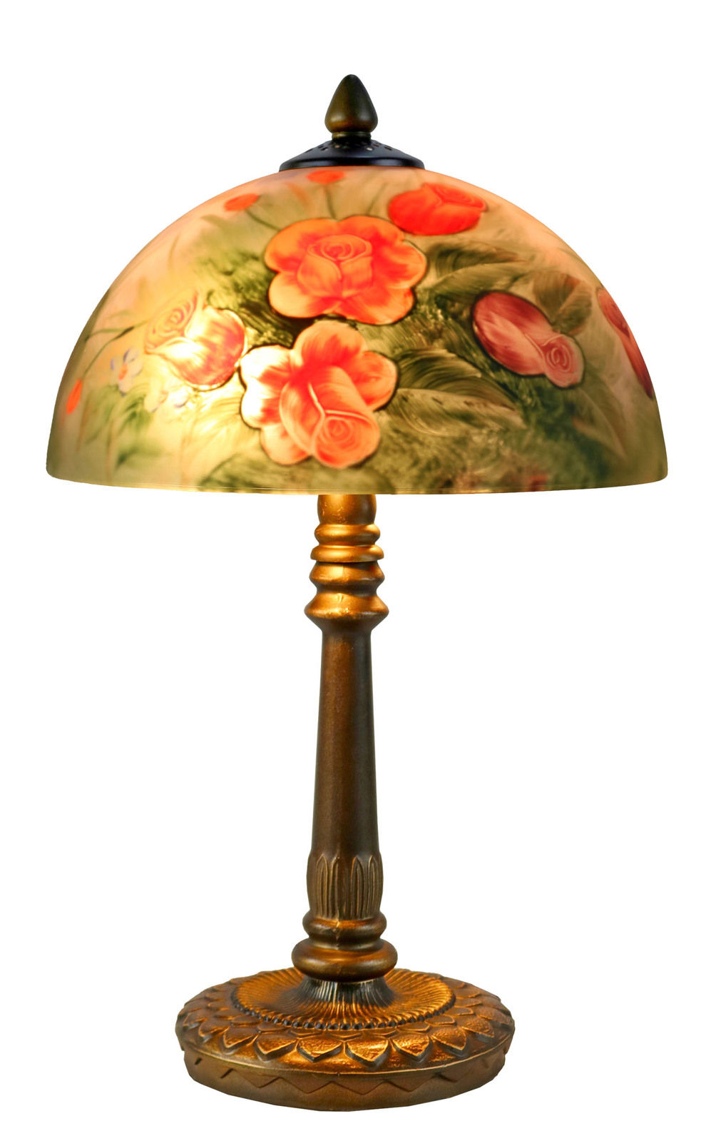Rose Handpainted Table Lamp - G&G BROS
