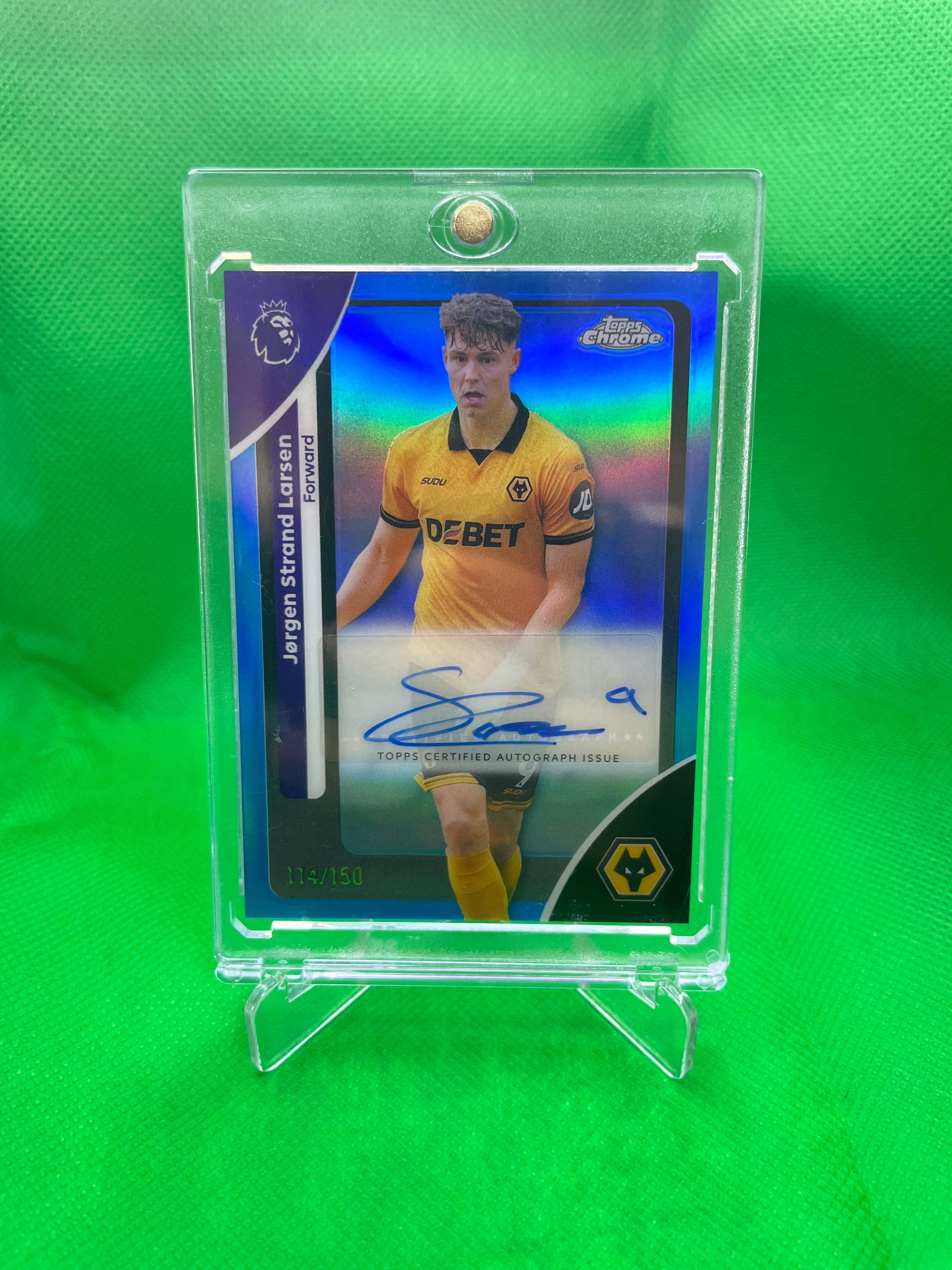 Jorgen Strand Larsen Premier League Auto Card