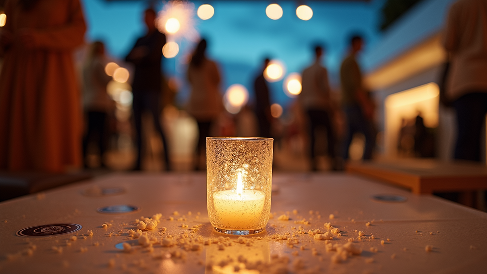 Eye-level view of a luxury event showcasing immersive experiences