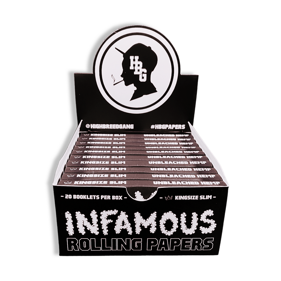 Thumbnail: INFAMOUS KINGSIZE ROLLING PAPERS ( UNBLEACHED HEMP)