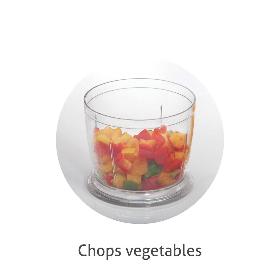 Thumbnail: Electric Vegetable Chopper, Whisking Disc Chops Nuts 0.4 Litres Bowl, 200W - 404