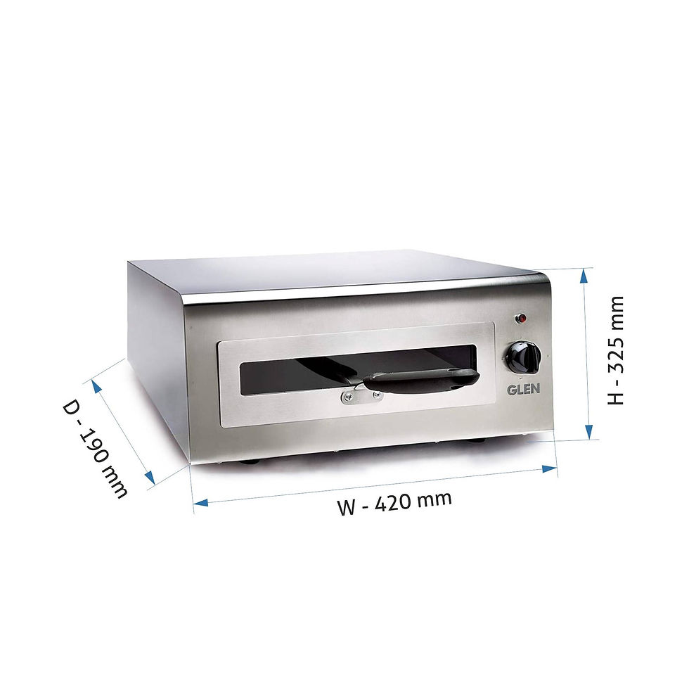 Thumbnail: Glen Electric Tandoor and Grill 1100W with Matt Finish Stainless Steel Body