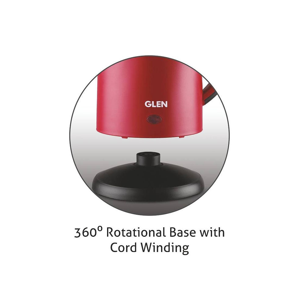 Thumbnail: Glen Electric Kettle Plastic Clad Stainless Steel with 360° Rotational Base