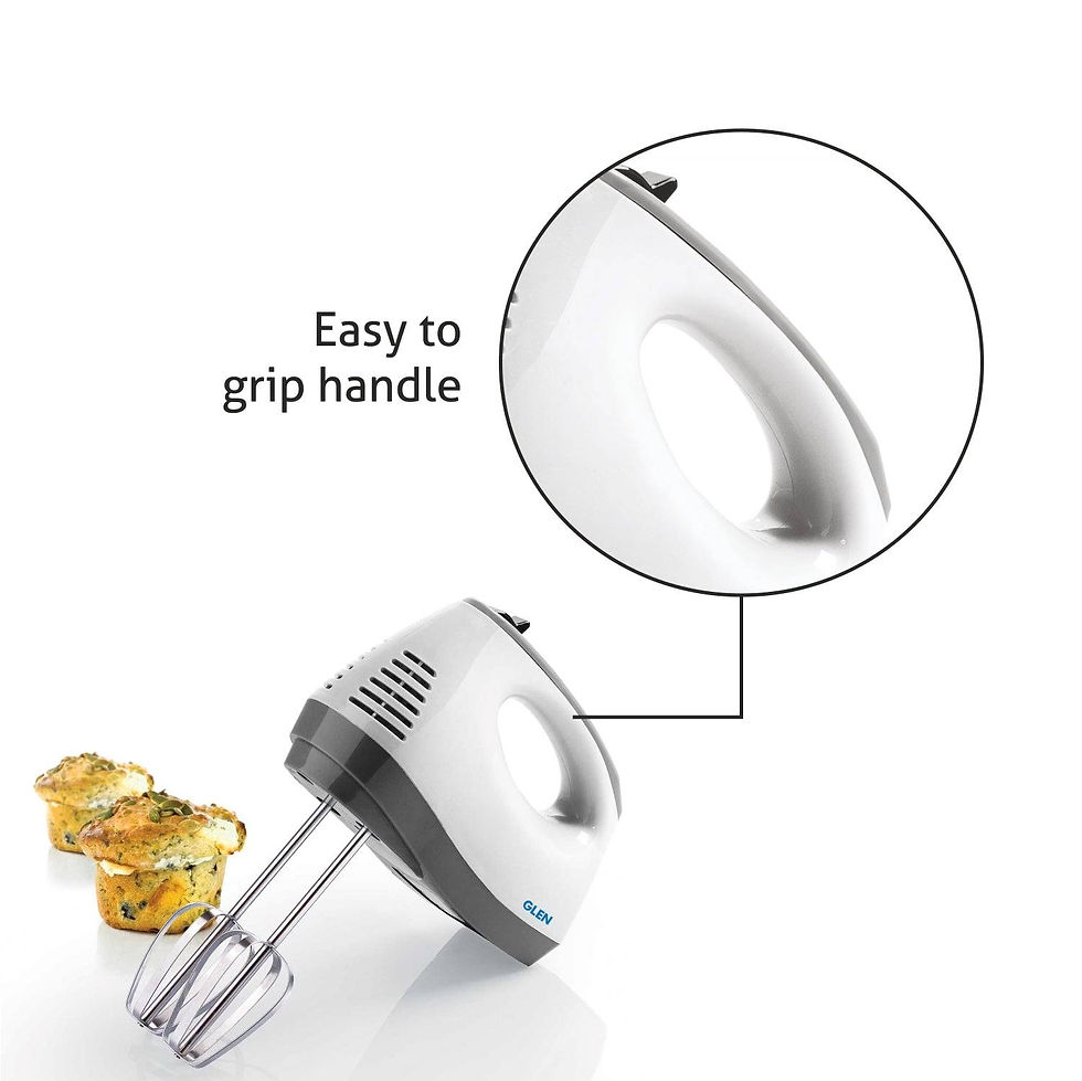 Thumbnail: Glen Electric Hand Mixer 150 W 2 Beaters with 5 Speed Settings