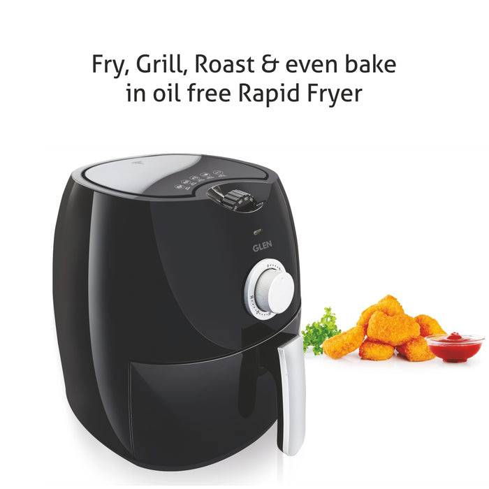 Thumbnail: Electric Air Fryer 2.8 Liters, 1350w Rapid Air Technology, Black (3044)