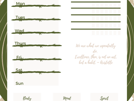 Self-Care Weekly Planner Page