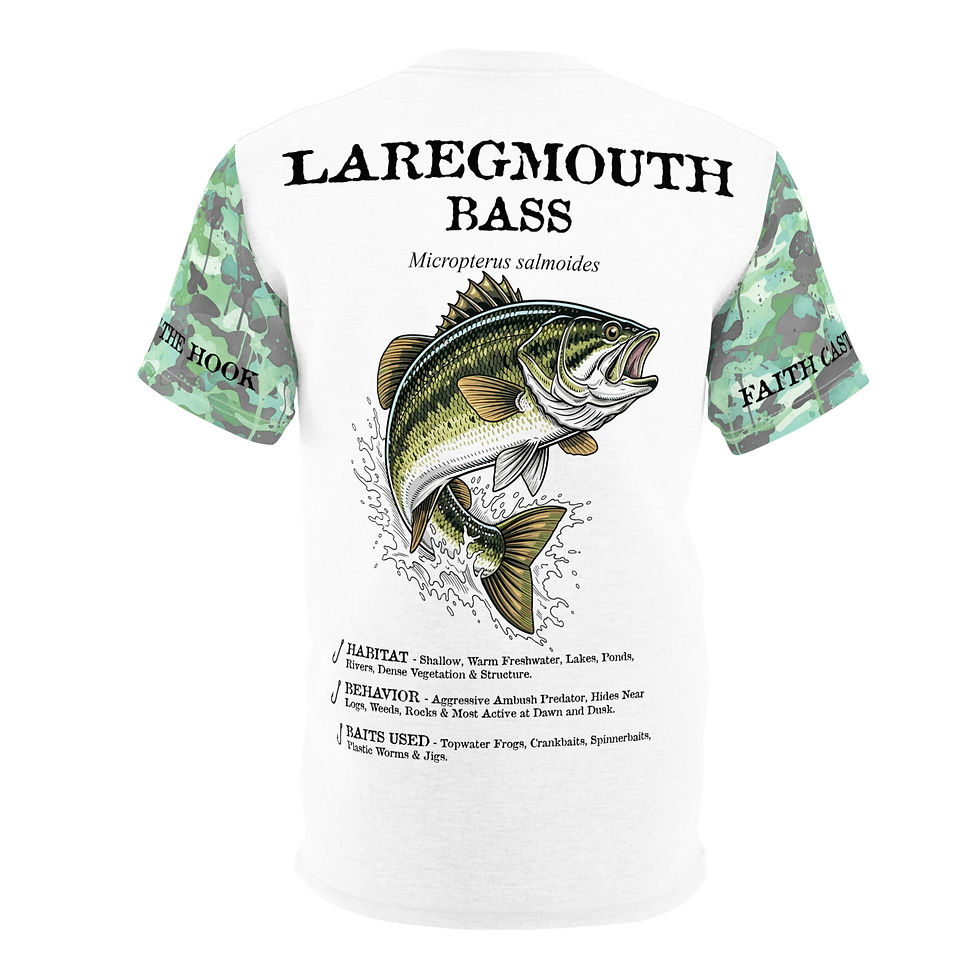 Largemouth Bass Edition - Men's Light Weight Fishing T-Shirt