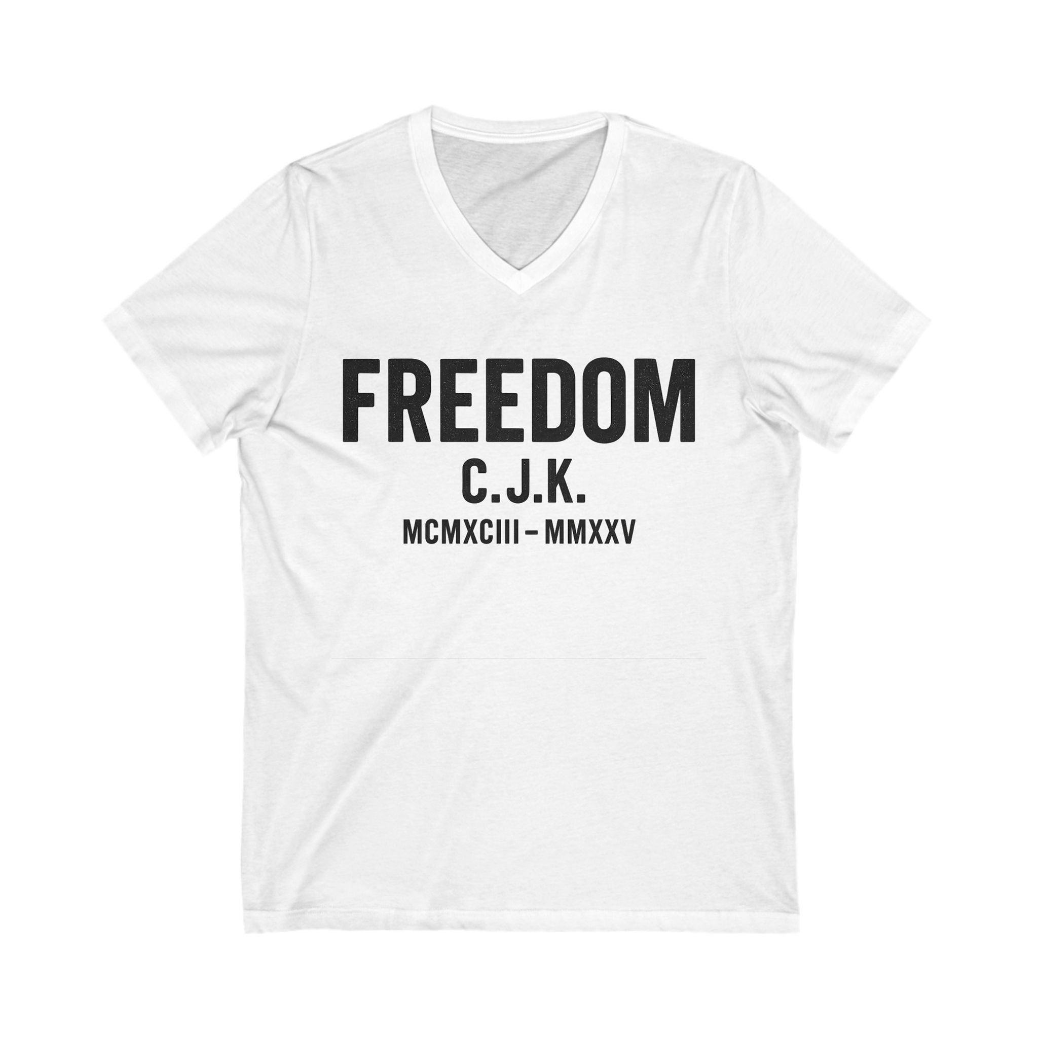 Freedom Legacy V-Neck Tee Light Colors – C.J.K. Freedom Line | Charlie Kirk