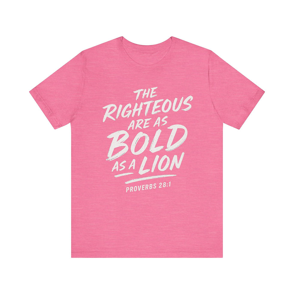 Thumbnail: The Righteous are as Bold as a Lion  - Scripture Tees