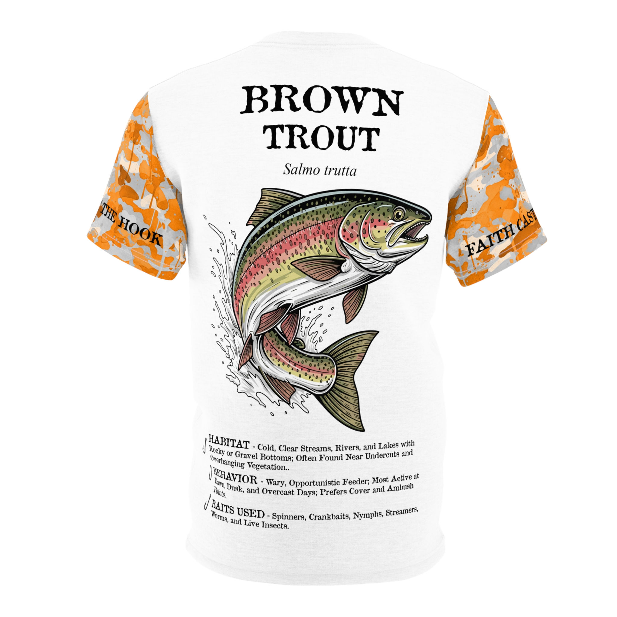 Brown Trout Edition - Men's Light Weight Fishing T-Shirt