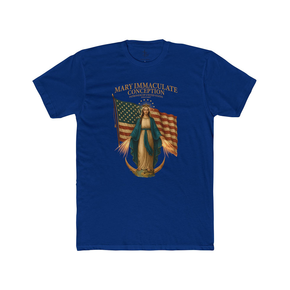 Thumbnail: Mary Immaculate Conception USA - Unisex 100% combed, ring-spun cotton Tee